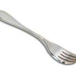 Image of the Salad Knork - knife and fork in one.