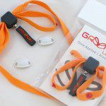 Image of Greeper Flats shoelaces in a bold orange colour.