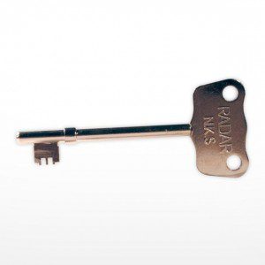 Image of a RADAR key with a large, easy turn head